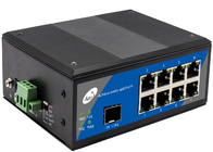 Industrieller POE-Ethernet-Faser-Schalter-volles Gigabit 1 SFP und 8 POE-Häfen