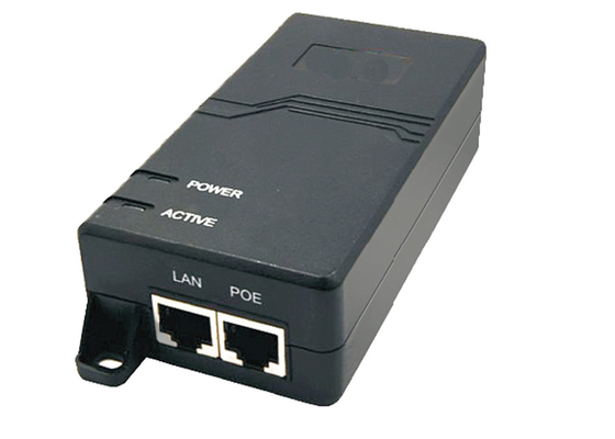 Einzelner Injektor 60W des Hafen-10/100/1000M Gigabit POE durch Cat5 5e 6