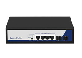 Gigabit 6-Port PoE-Schalter mit Häfen 4*Gigabit PoE + Uplink 2*Gigabit SFP-Häfen