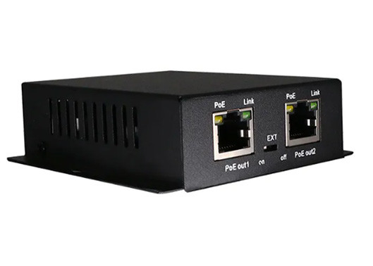1 bis 2 PoE-Ergänzung 10/100Mbps POE und Netz-Ergänzung 100m für IP-Kamera 15w