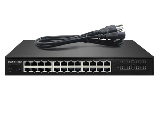 Faser 24-Port POE-Schalter 10/100/1000 Mbps für Vernetzung und Datenübertragung