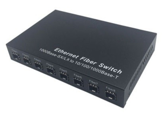 Gigabit-Fiber-SFP-Switch 1,25 Gbps 8 SFP-Fiber-Ports und 2 RJ45-Ports