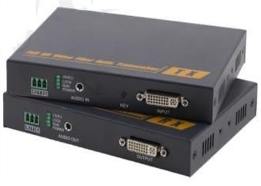 DVI zu Glasfaser-Konverter für optisches Audio DVI KVM Glasfaser-Erweiterung mit KVM-Steuerung