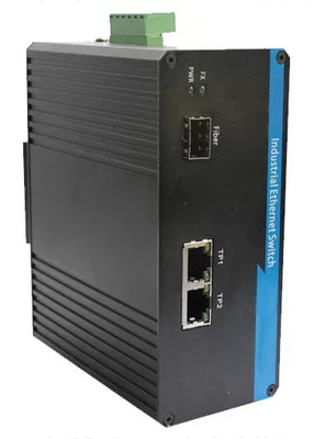 Industrie-Ethernet-Faser-Schalter 1 Port 100BASE SFP + 2 Port 10 / 100BASE-T