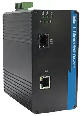 Industrielle SFP-Faserschalter 1 Port 100BASE SFP + 1 Port 10 / 100BASE-T