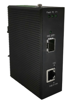Industrie 802.3bt 90W 10G PoE Medienwandler Speicher- und Weiterverarbeitungstyp