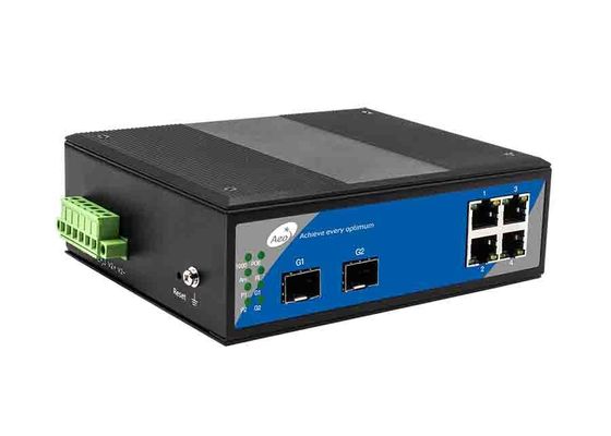 Kaskadensfp-Faser-Schalter, 4 Port-POE Schalter mit 2 SFP