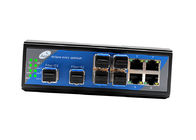 Industrielles Gigabit-Ethernet SFP und 4 10/100Mbps Führungsschiene SFP-Schalter-2 und 4 Häfen 10/100Mbps SFP