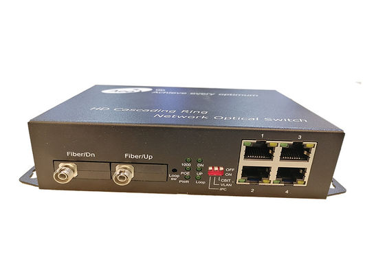 Kaskadenethernet des faser-Optik-Ethernet-Schalter-volles Gigabit-4 2 optische Häfen