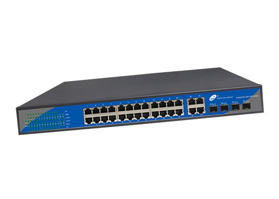 24 Portgigabit SFP-Faser-Schalter, 10/100/1000M 19 Zoll POE-Schalter