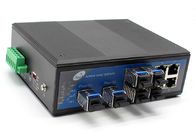 Tischplatten-SFP-Faser-Schalter 2 Ethernet Gigabit SFPs 4 10/100Mbps 4 10/100Mbps SFP