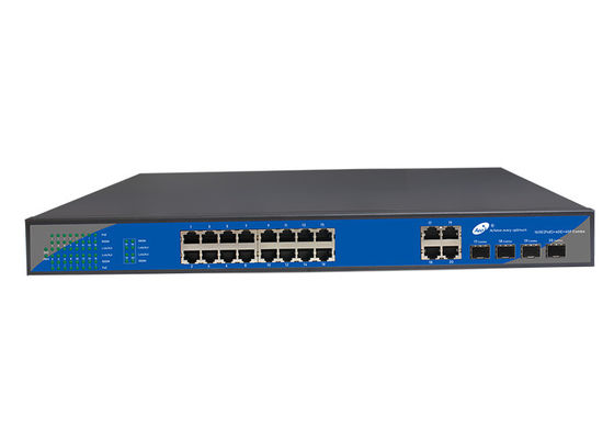 FCC 16 Port-SFP Hafen des Faser-Schalter-16 10/100/1000M POE 4 Gigabit-kombinierter Hafen