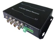 Videofaser-Konverter 4CH HD SDI mit 4 BNC-Häfen