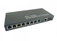 Medien-Konverter-volles Gigabit 10/100/1000Mbps des Ethernet-8POE+1RJ45+1Fiber