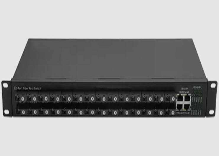 1U Art SFP-FASER-ETHERNET-SCHALTER mit 28 10/100FX + 4 10/100/1000BASE-T (X)