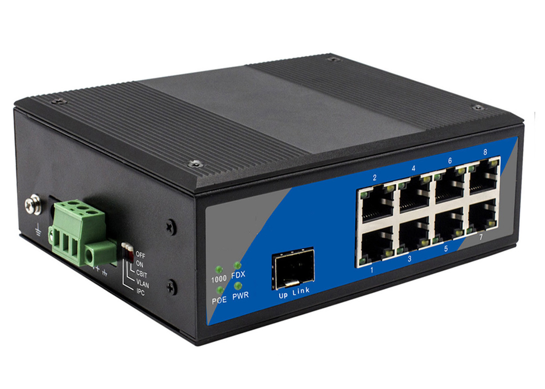 4 / 8 / 16 / 24 Port Industrial POE Schalter mit SFP Port Optional