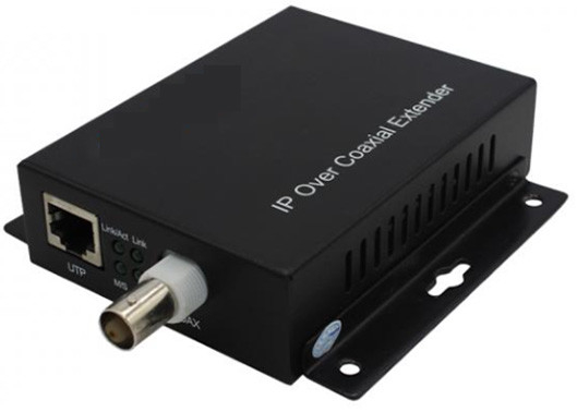 PoE + Ethernet über Koax (EOC) Konverter 10/100 Mbps 1,5 km 1 BNC und 1 Ethernet-Port