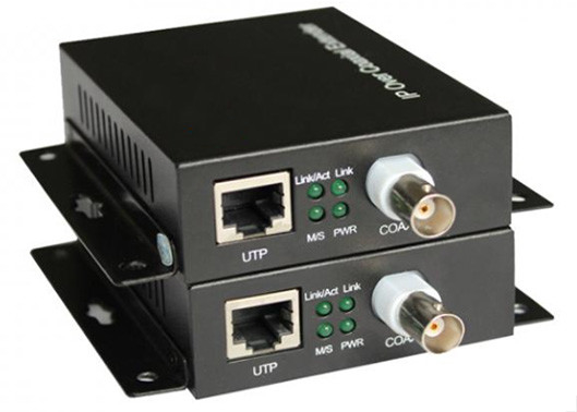 IP über Koaxialkabel 10/100 Mbps 1,5 km 1 Ethernet und 1 BNC-Port über Koaxialkabel