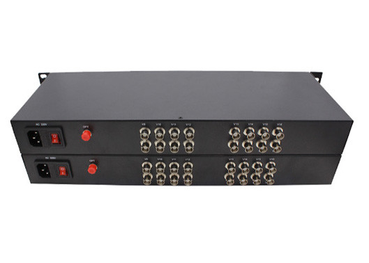 HD-AHD/CVI/TVI Koaxial Video über Faserkonverter 16ch 1080P BNC Video mit Rs485 Daten
