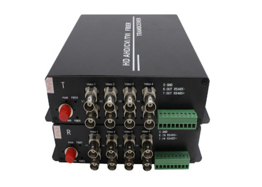 1080P AHD/CVI/TVI Video Fiber Konverter 8ch 1080P BNC Video mit Rs485 Daten