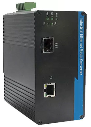 Industrielle SFP-Faserschalter 1 Port 100BASE SFP + 1 Port 10 / 100BASE-T
