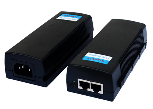 Einfachanschluss 10/100/1000M 60W Ultra POE Injektor 100-240V AC 50/60Hz 1,5A Max-Eingang
