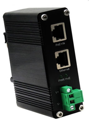 DIN-Rail Industrial 802.3at Gigabit PoE Splitter Ausgangsspannung 9VDC
