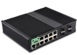 12-Port-Managed Industrial Ethernet-Switch mit 8 10/100/1000Base-T (((X) Port und 4 10G SFP Slot+1 Console Port